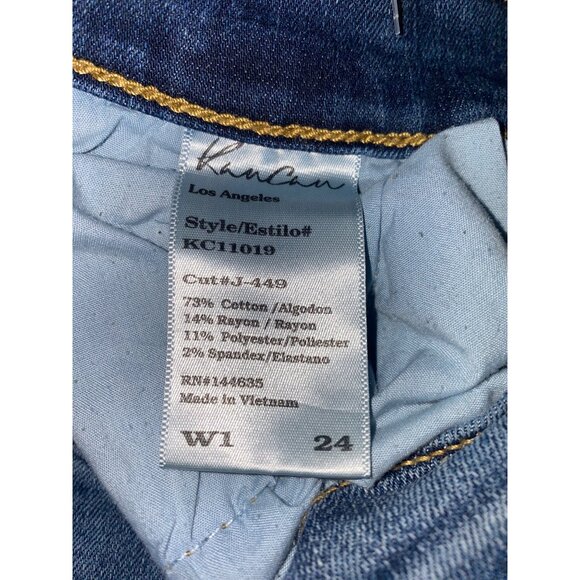 Kancan Jeans 24 Youth Women Distressed Blue - Picture 5 of 5